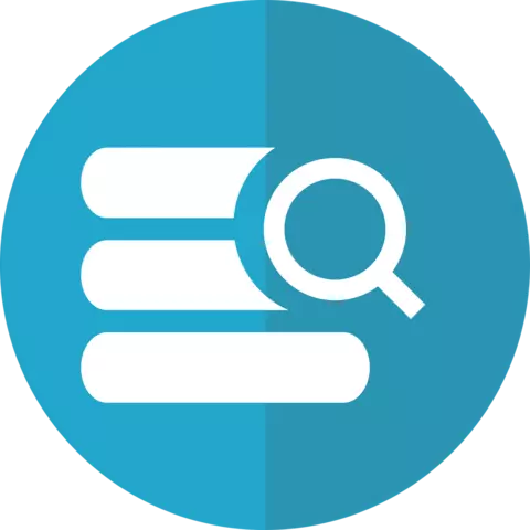 Picture of magnifying glass searching online