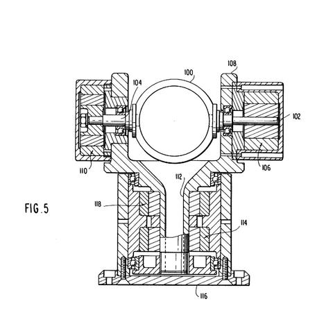 Diagram from patent shows round mirror held in frame.