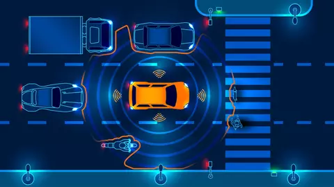 autonomous vehicles view from above