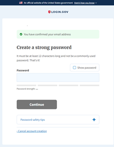 Creating a Login.gov Account