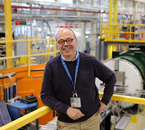 Man standing in front of equipment