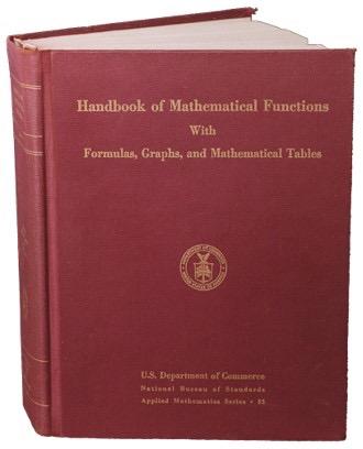 Image: handbook of mathematical functions book cover