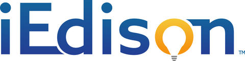 iEdison logo (iEdison written with a lightbulb as the "o")