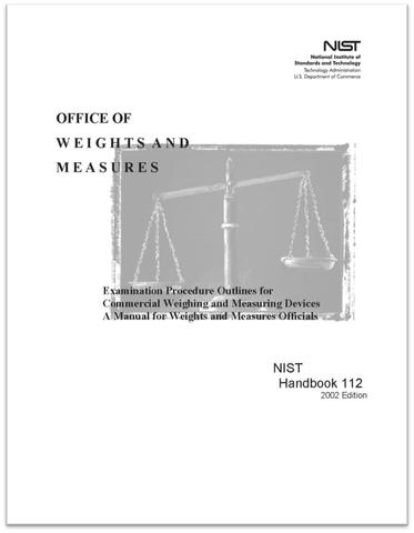 Graphic image of handbook 112 cover with a scale on the front