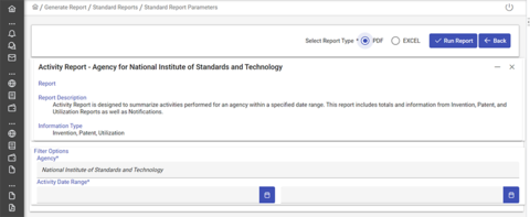 Standard report screenshot.