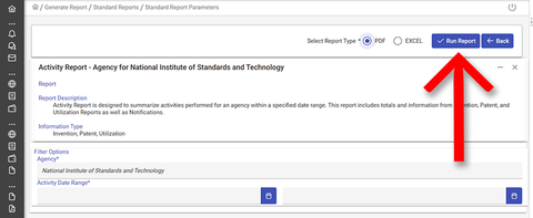 Standard report screenshot.