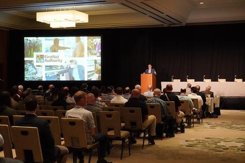 FirstNet Authority's Richard Carrizzo speaking at PSCR 2022