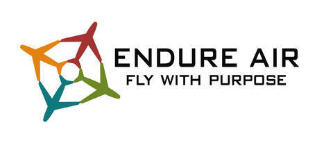 Endure Air logo with tagline "Fly with purpose"