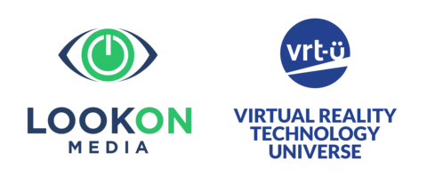 LookOn Media and Virtual Reality Technology University logos
