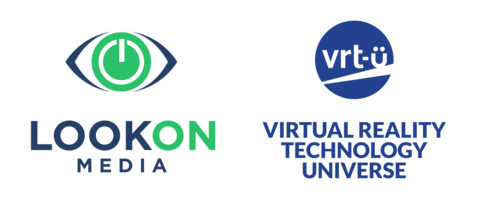 LookOn Media and Virtual Reality Technology University logos