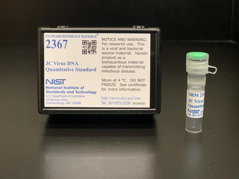 a picture of packaging for NIST SRM 2367JC Virus DNA Quantitative Standard