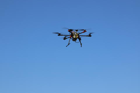 Photo of drone in air