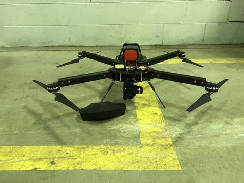 Photo of drone on the ground