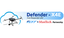 Defender-X4E First Responder UAV logo for FLYT and ManTech's UAS Triple Challenge solution