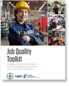 Job Quality Toolkit cover showing varies people in different occupations.