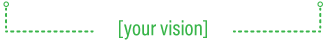 Your Vision text with dotted line