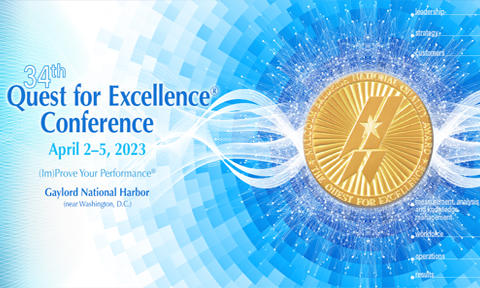 The Quest for Excellence Conference cover text
