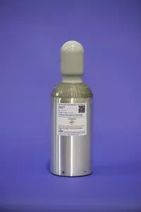 Photograph of a Standard Reference Material gas cylinder