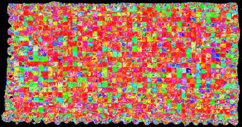 Local crystallographic orientations within a single leg of an as-built AM Bench 2022 test artifact