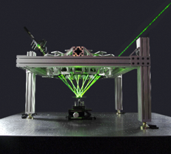 High Amplification Laser-pressure Optic (HALO)