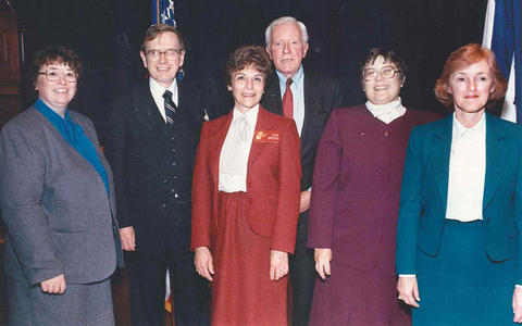 Baldrige Program staff and Verity, 1988