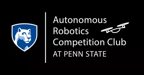 black logo that reads, "Autonomous Robotics Competition Club at Penn State"