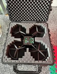 Drone carrying case for secure transport.