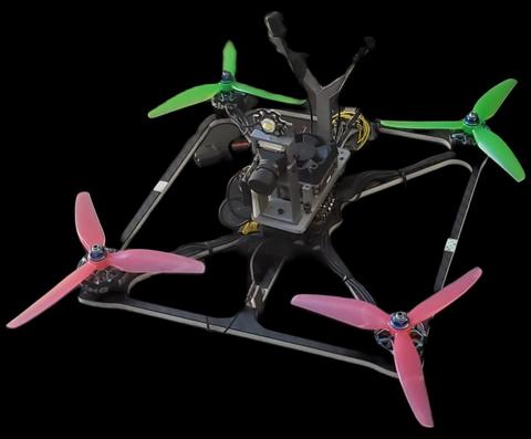 Computer generated representation of a drone prototype