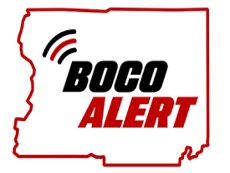 Boulder County Colorado Emergency Alert ICON