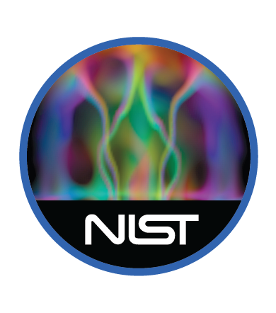 NIST snake logo at bottom. Multicolor waves that look like smoke going up