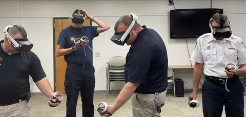 HazVR demo as part of a focus group at the Keeter Training Center in Raleigh.