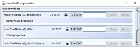 Widget for displaying device properties in Device Control panel