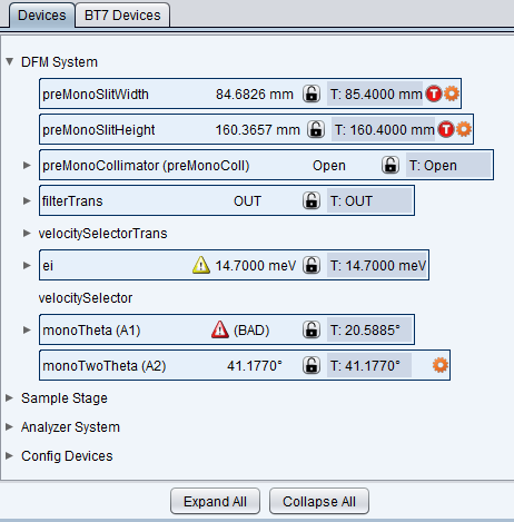 Hierarchical view of devices In Device Control Panel