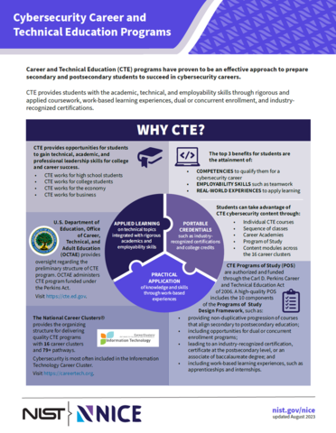 NICE CTE One Pager Photo