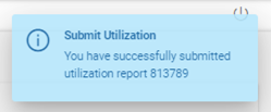 Utilization Submitted