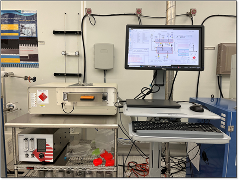 Photograph of the Arradiance Gemstar atomic layer deposition system.