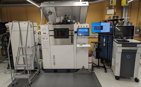 400-watt industrial laser-based, powder bed fusion (LB-PBF) system. 