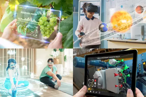 Immersive Tech Image Collage
