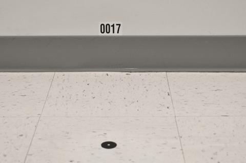 Dot marker inside a building to indicate exact location