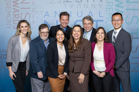 Photo of the recipients of a 2023 Group Gold Award - Forensic Science Standards