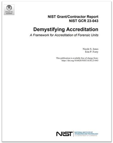 Cover of Demystifying Accreditation: A Framework for Accreditation of Forensic Units