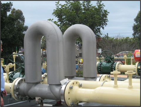 Emerson Processing, Mass Flow Meter in Pipeline