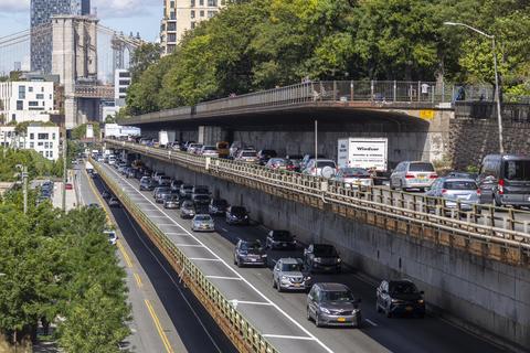 A section of the Brooklyn-Queens Expressway in New York.