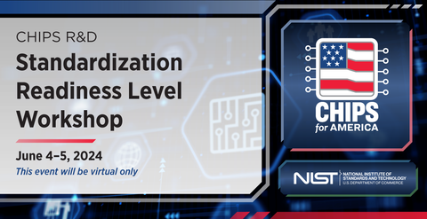 CHIPS R&D Standardization Readiness Level Workshop Virtual Only Banner