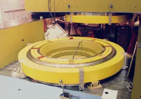 installation of the trim coils on the pole faces of the SURF III
