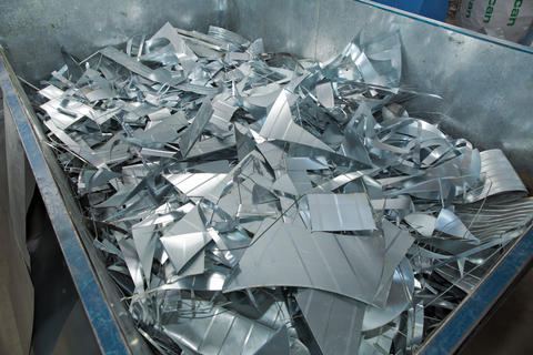 Aluminum scrap produced by traditional manufacturing