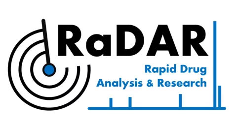 An image of the logo for the Rapid Drug Analysis and Research program.