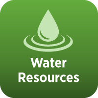 Tile graphic with water icon