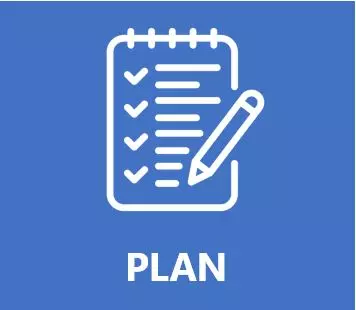 Icon with a checklist and pencil