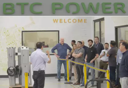 EVSE workshop attendees get a tour of BTC production facilities.